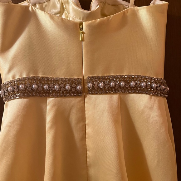 Mac Duggal Flash Yellow Strapless Embellished Gown - Picture 8 of 14